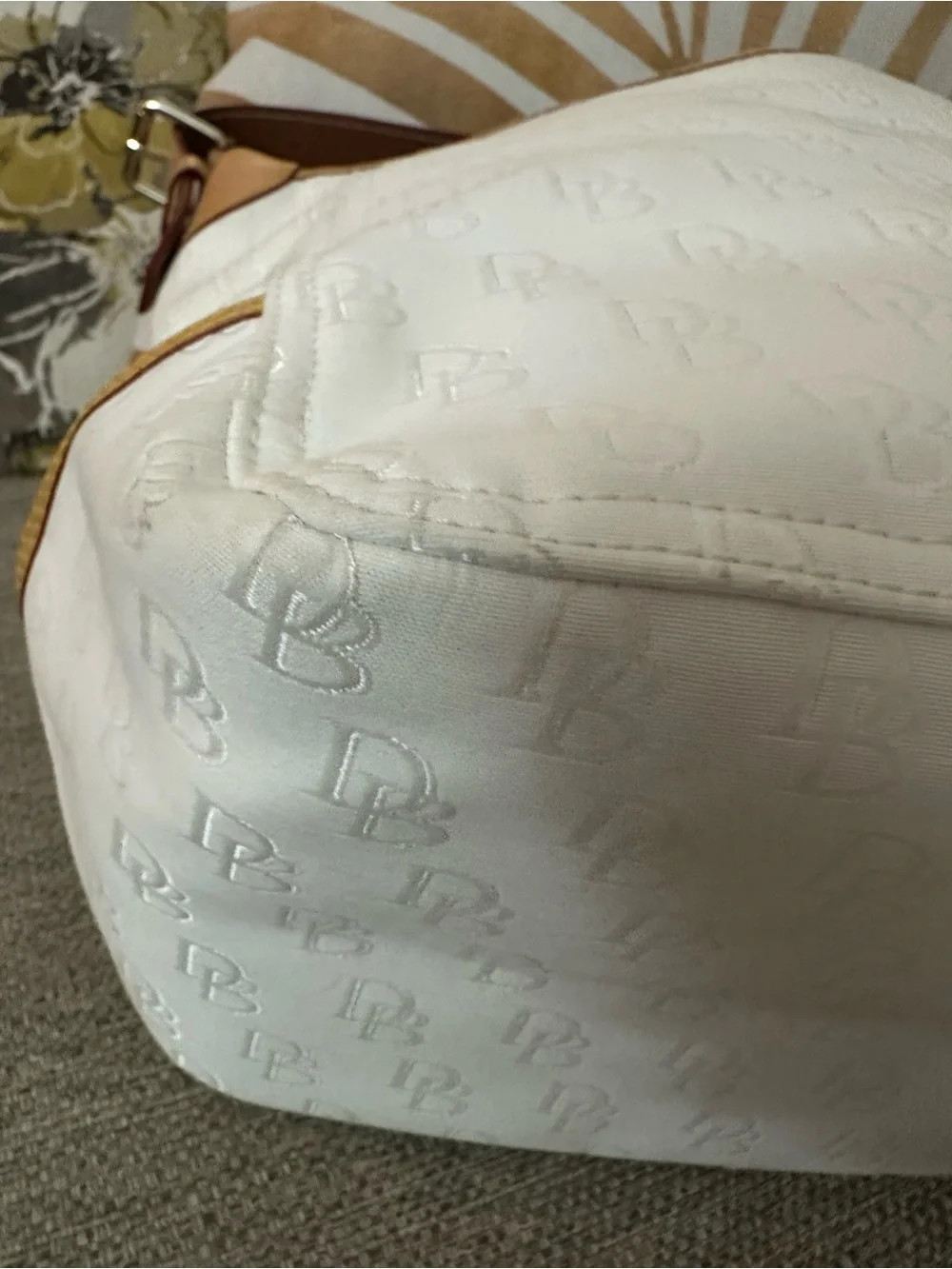 Dooney & Bourke Fairfield Champsac DB Jacquard Hobo Tortoise Duck